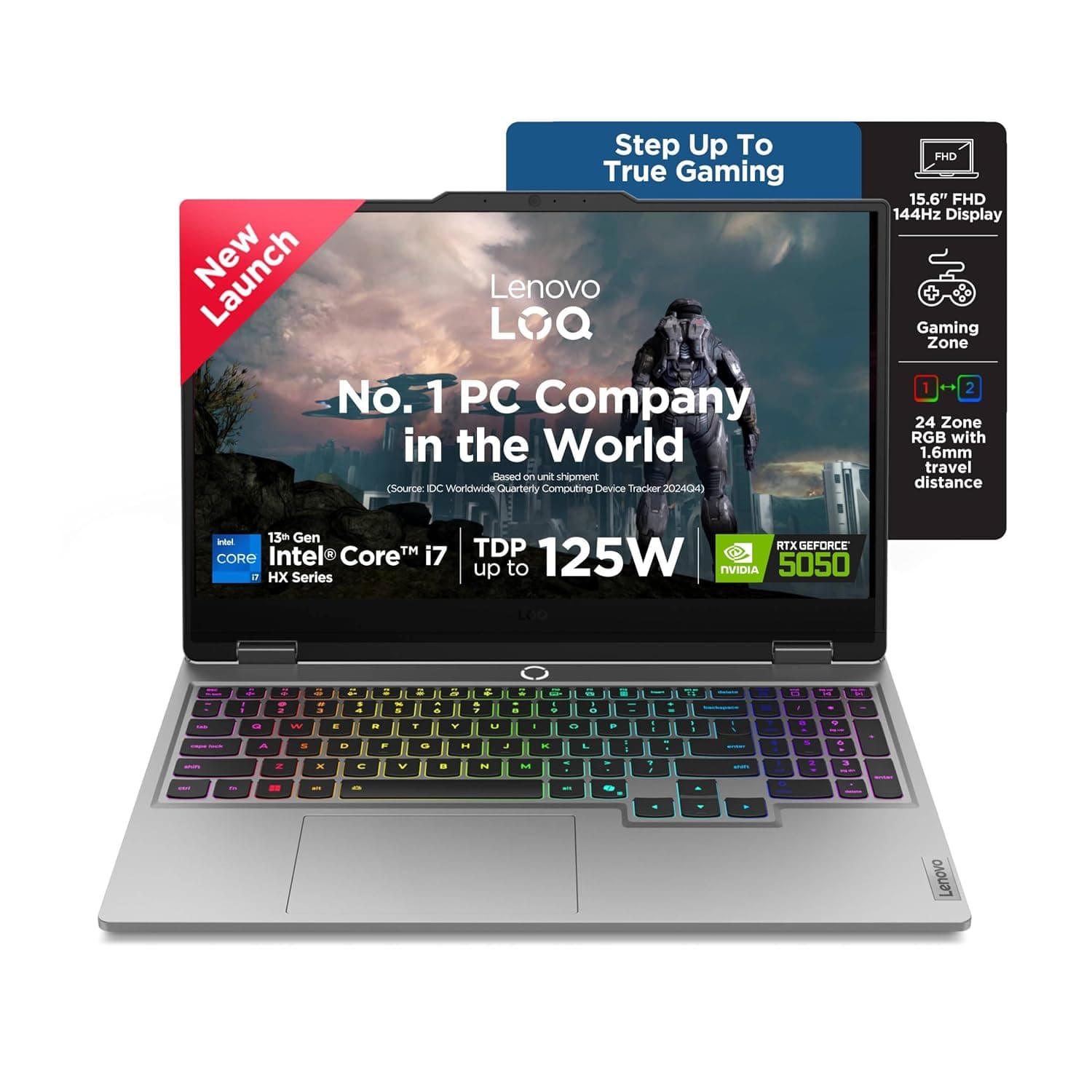 Lenovo LOQ, 13th Gen Intel Core i7 13700HX, RTX 5050-8GB, 16GB RAM, 1TB SSD, 15.6" FHD 144Hz - Image 1